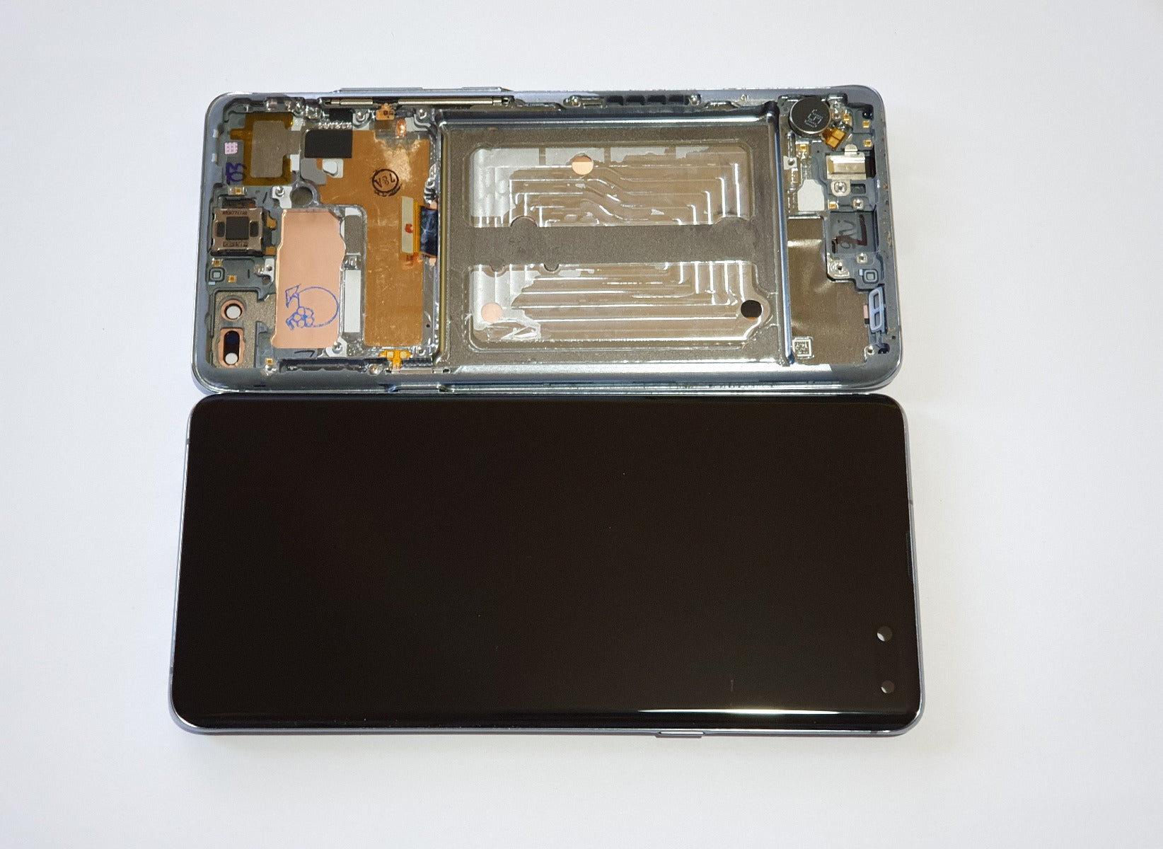 Samsung Galaxy S10 5G SM-G977F Lcd Touch Screen Display Complete Original Genuine Majestic Black With Frame OFF NEW PHONE
