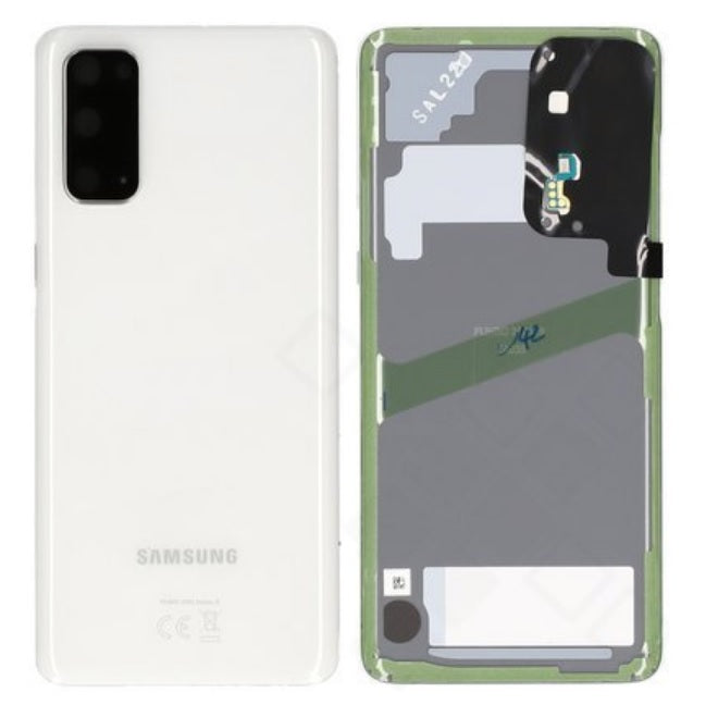 Samsung Galaxy S20 G980F G980 G981 Battery Cover Back Housing Fascia 100% Original Genuine White Replacement