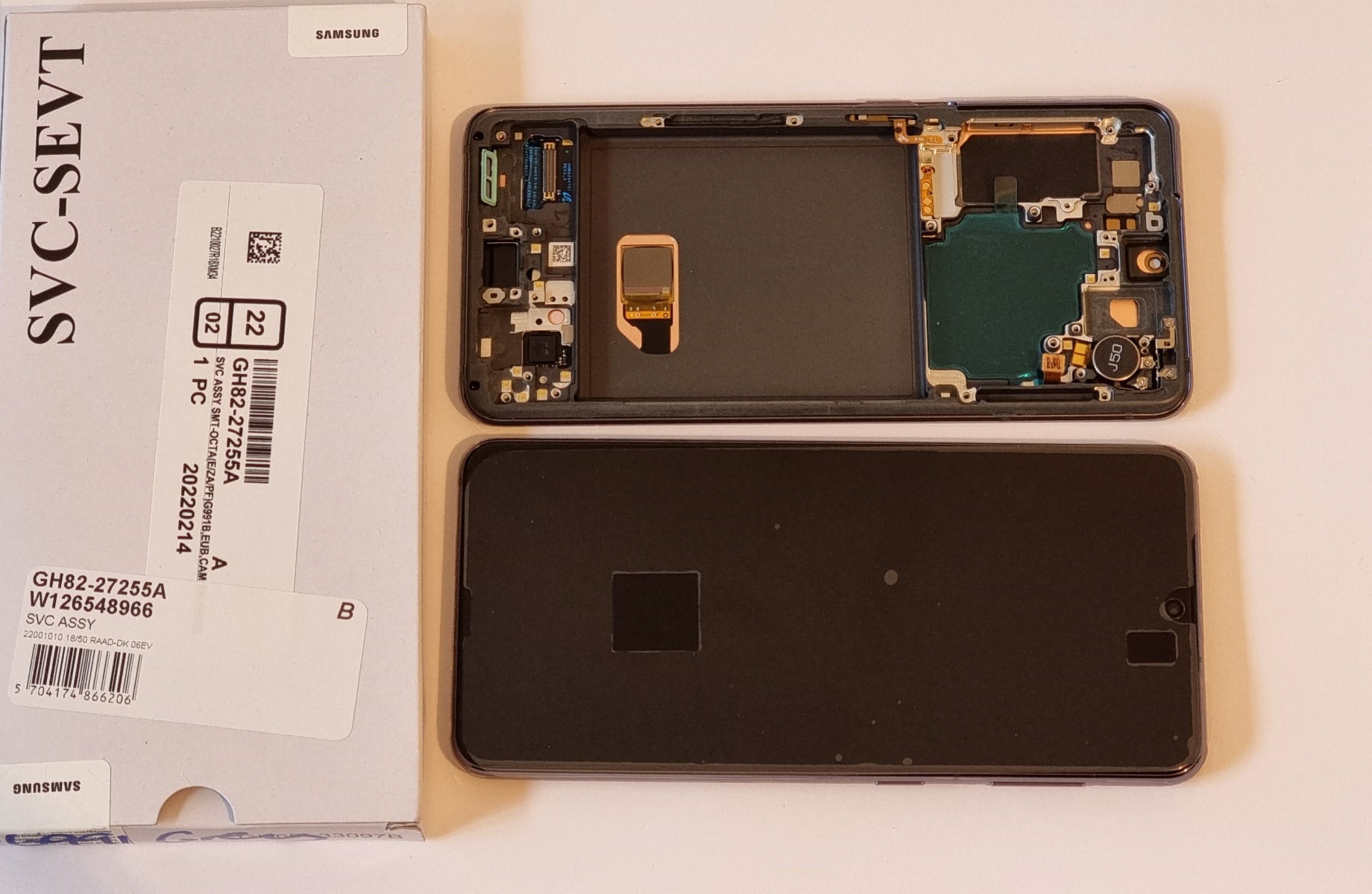 Samsung Galaxy S21 5G G991 Lcd Touch Screen Display Complete Original Genuine Phantom Grey With Frame