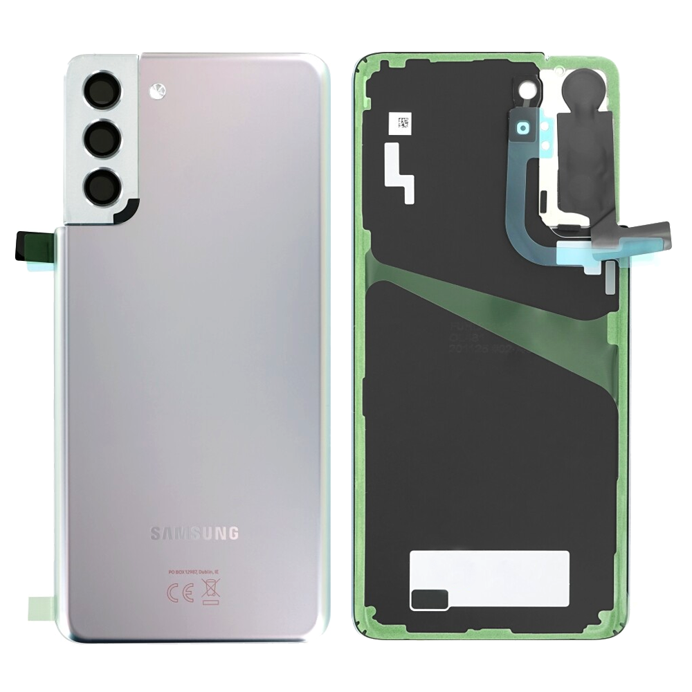 Samsung Galaxy S21+ 5G SM-G996 Battery Cover Back Housing Fascia 100% Original Genuine Phantom Silver New Replacement