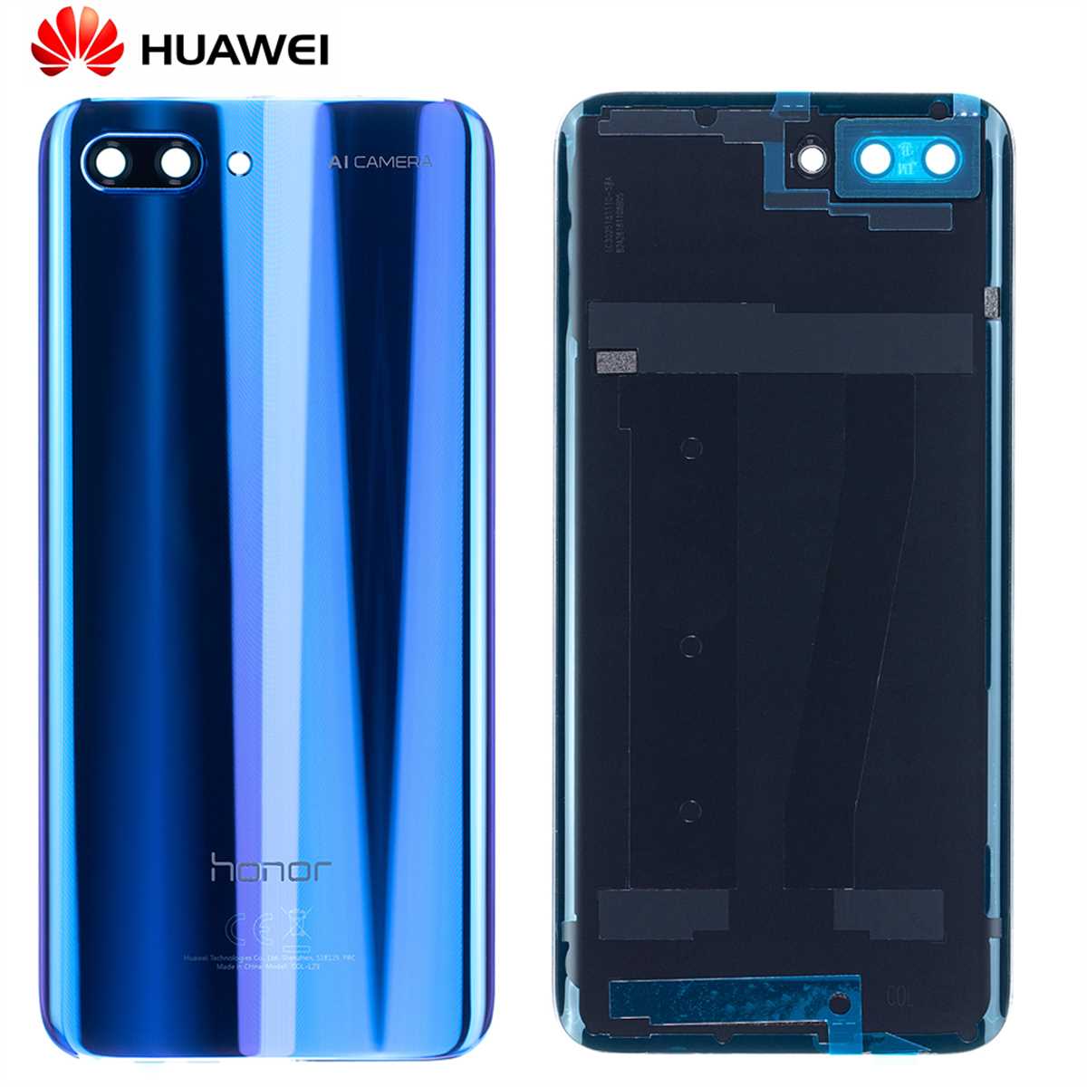 14 DAY Huawei Honor 10 COL-L29 Back Rear Battery Cover Chassis Housing Original Genuine Complete Replacement Blue LIKE NEW