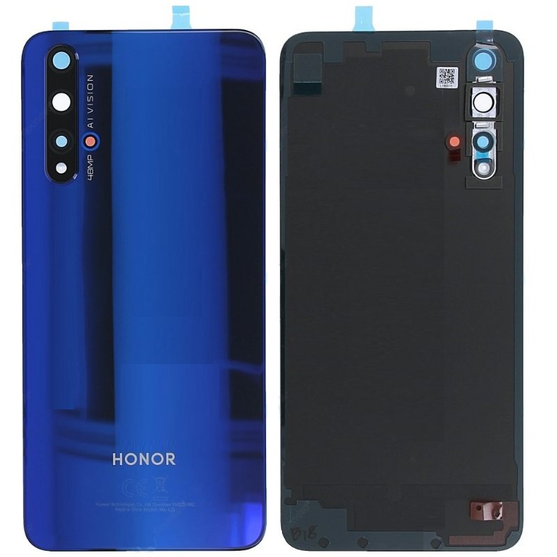 14 DAY Huawei Honor 20 Back Rear Battery Cover Chassis Housing Original Genuine Complete Replacement Blue LIKE NEW