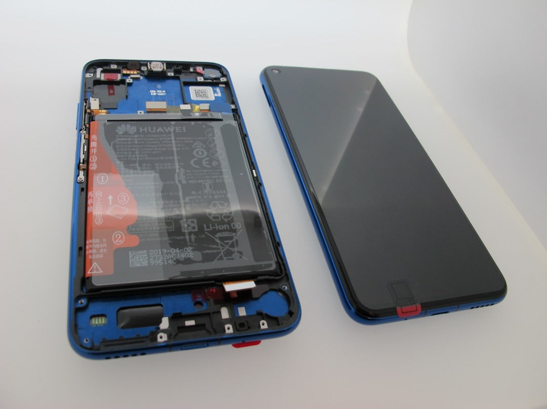 Huawei Honor 20 Lcd Screen Display Digitizer Touch Original Genuine Complete Replacement Blue With Battery + Frame