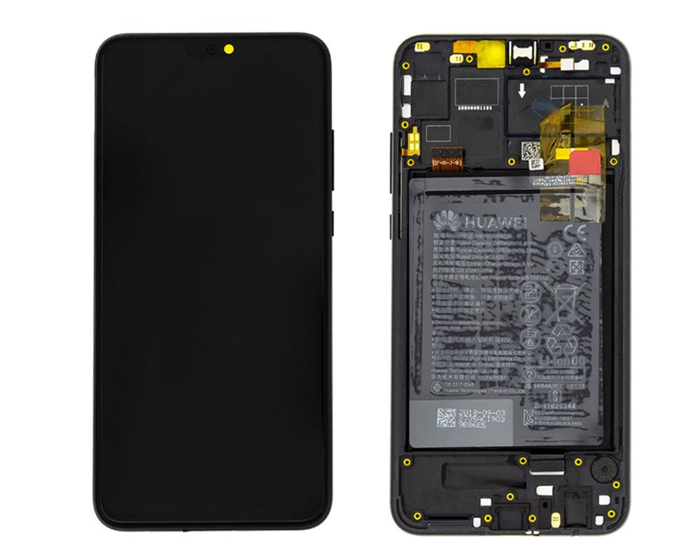 Huawei Honor 8x Lcd Screen Display Digitizer Touch Original Genuine Complete Replacement Black With Battery + Frame