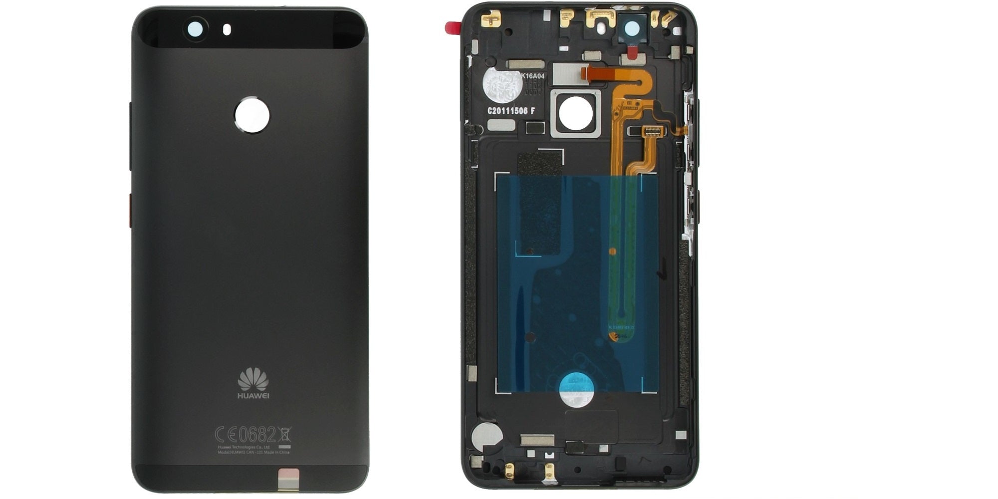 Huawei Nova CAN-L01 CAN-L11 Back Rear Battery Cover Chassis Frame Housing Original Genuine Complete Replacement Black Grey