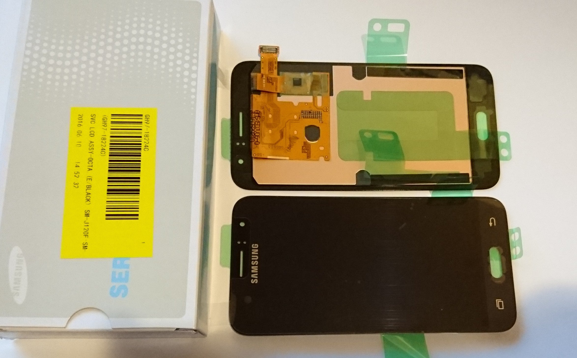 Samsung Galaxy J1 2016 J120F Lcd Touch Screen Display Complete Original Genuine Black