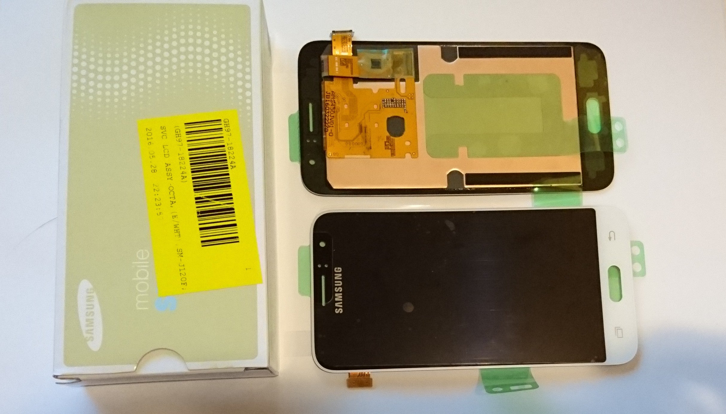 Samsung Galaxy J1 2016 J120F Lcd Touch Screen Display Complete Original Genuine White