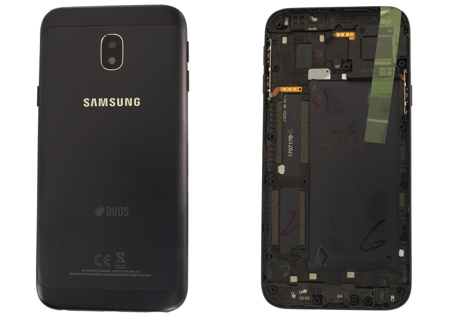 Samsung Galaxy J330 J3 2017 Battery Cover Back Housing Fascia Chassis Frame 100% Original Genuine From Samsung UK Black