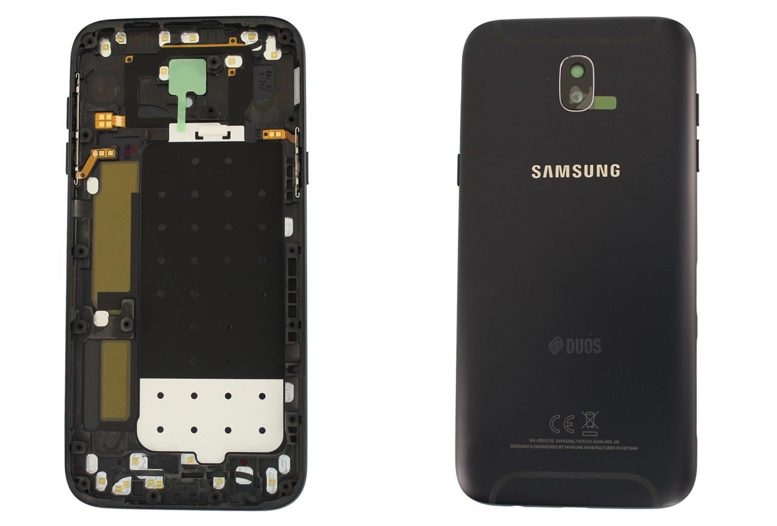 Samsung Galaxy J530 J5 2017 Battery Cover Back Housing Fascia Chassis Frame 100% Original Genuine From Samsung UK Black