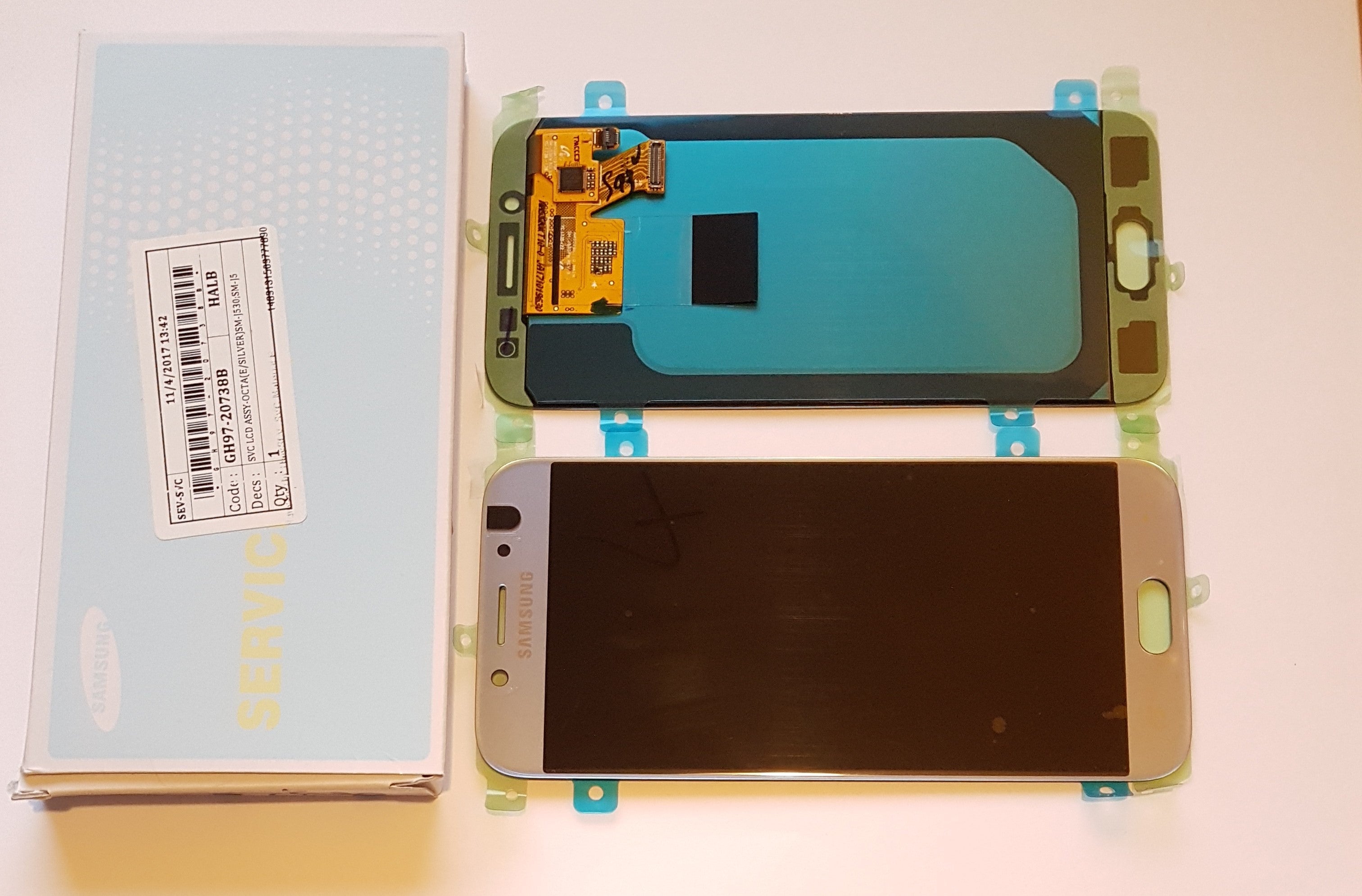 Samsung Galaxy J5 2017 J530F Lcd Touch Screen Display Complete Original Genuine Silver