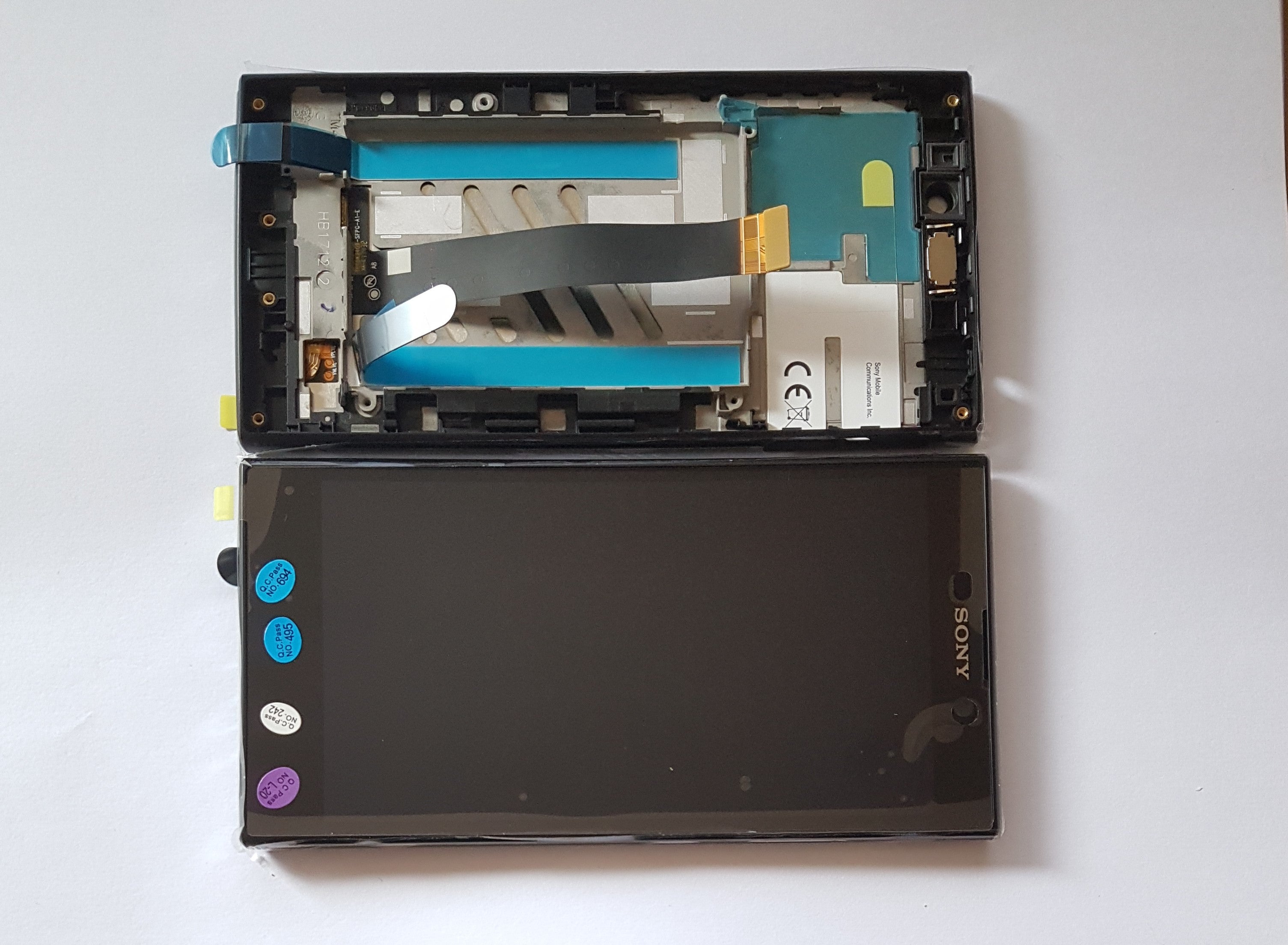 Sony Xperia L2 Lcd Screen Display Digitizer Touch Original Genuine Complete Black With Frame From Sony