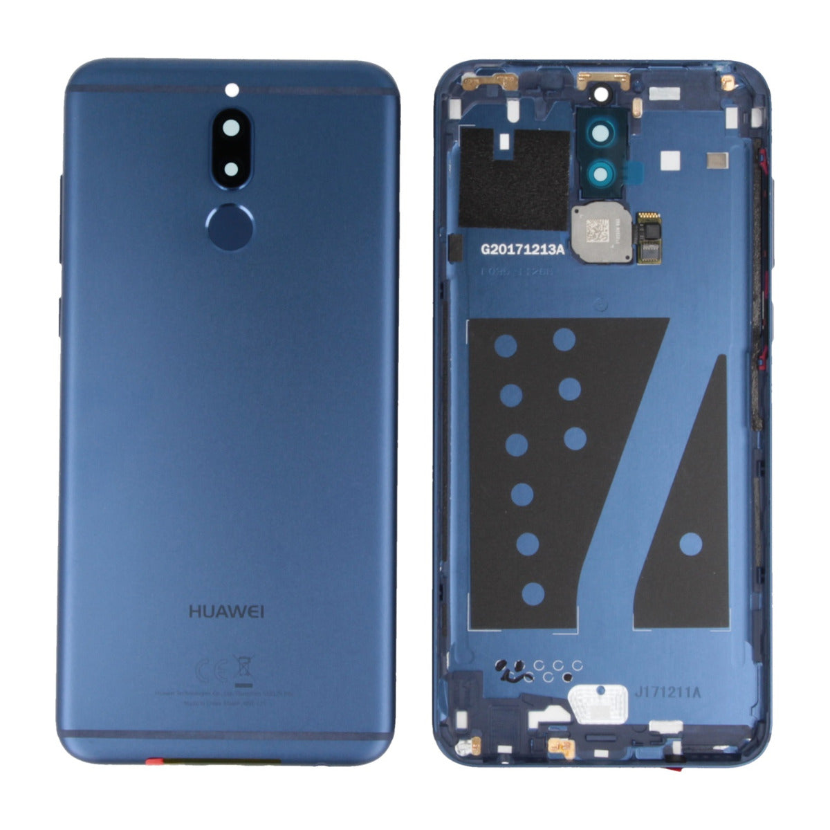 14 DAY Huawei Mate 10 Lite RNE-L21 Back Rear Battery Cover Original Genuine Complete Replacement + Fingerprint Reader Blue AS NEW