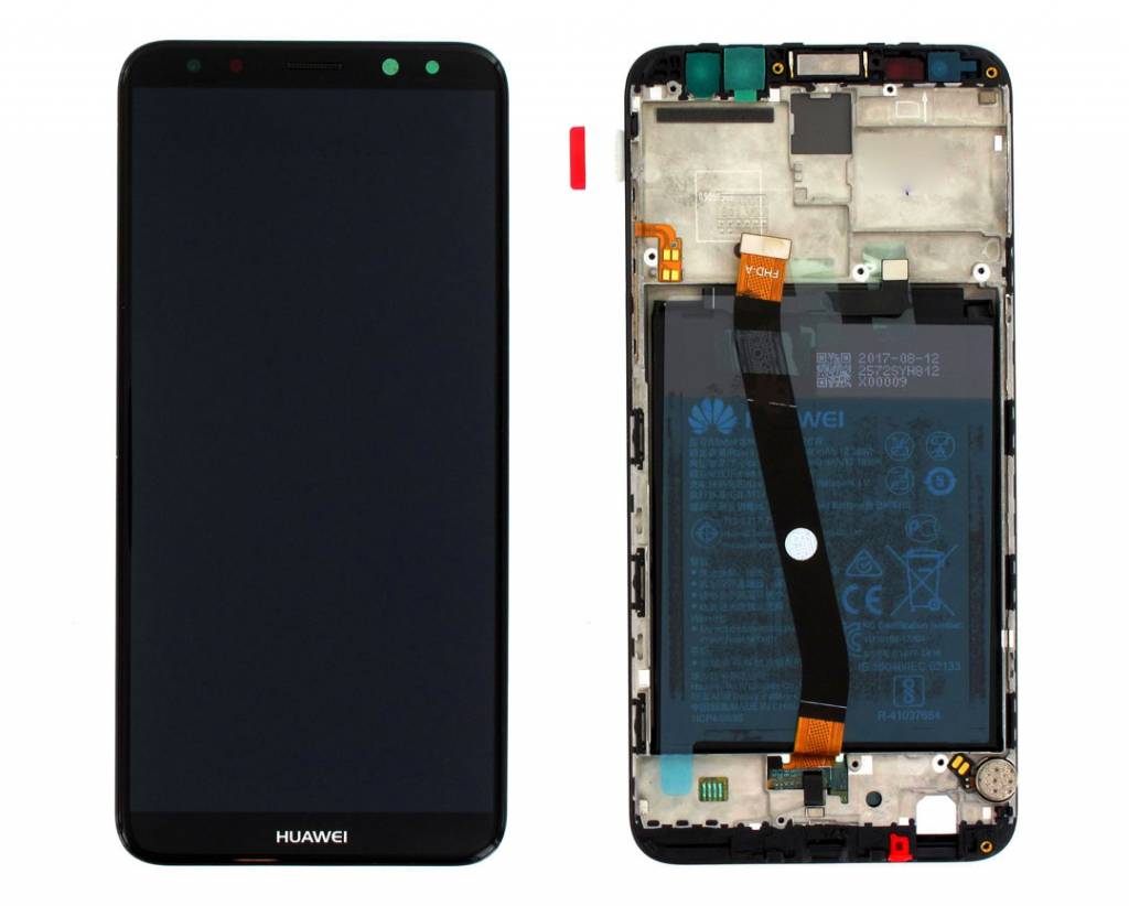 Huawei Mate 10 Lite Lcd Screen Display Digitizer Touch Original Genuine Complete Replacement Black With Battery + Frame