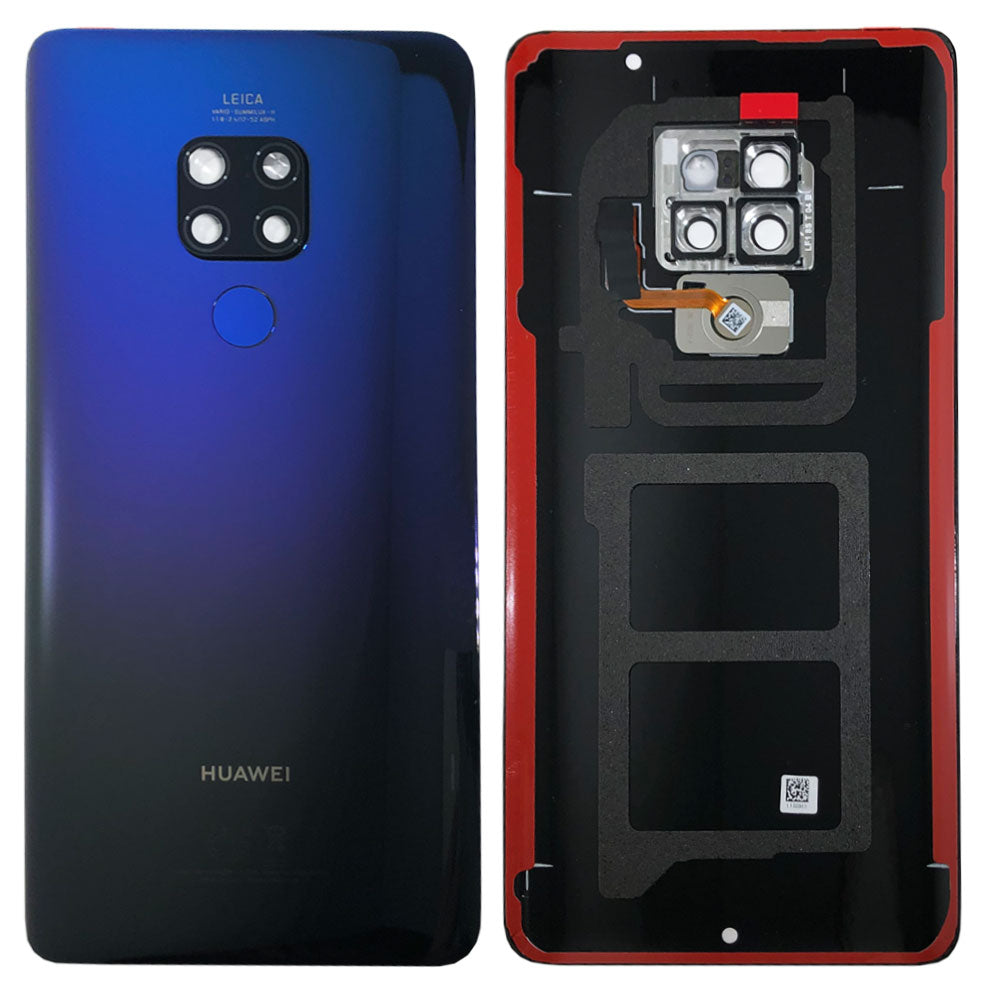 Huawei Mate 20 Back Rear Battery Cover Chassis Frame Housing Original Genuine Complete Replacement Twilight + Fingerprint Reader