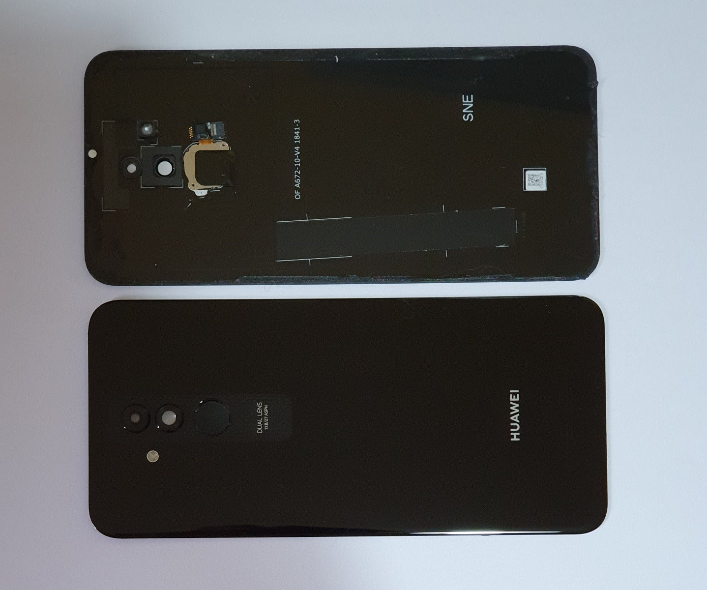 14 DAY Huawei Mate 20 Lite Back Rear Battery Cover Original Genuine Complete Replacement Black + Fingerprint Reader LIKE NEW