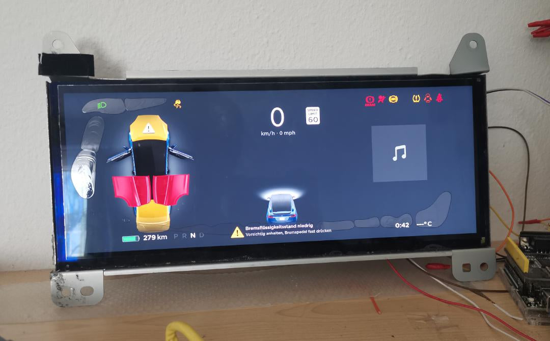 Tesla Model X 2015 - 2021 LG 12.3" Dash Lcd Screen Display Instrument Cluster Replacement Repair Original Genuine New