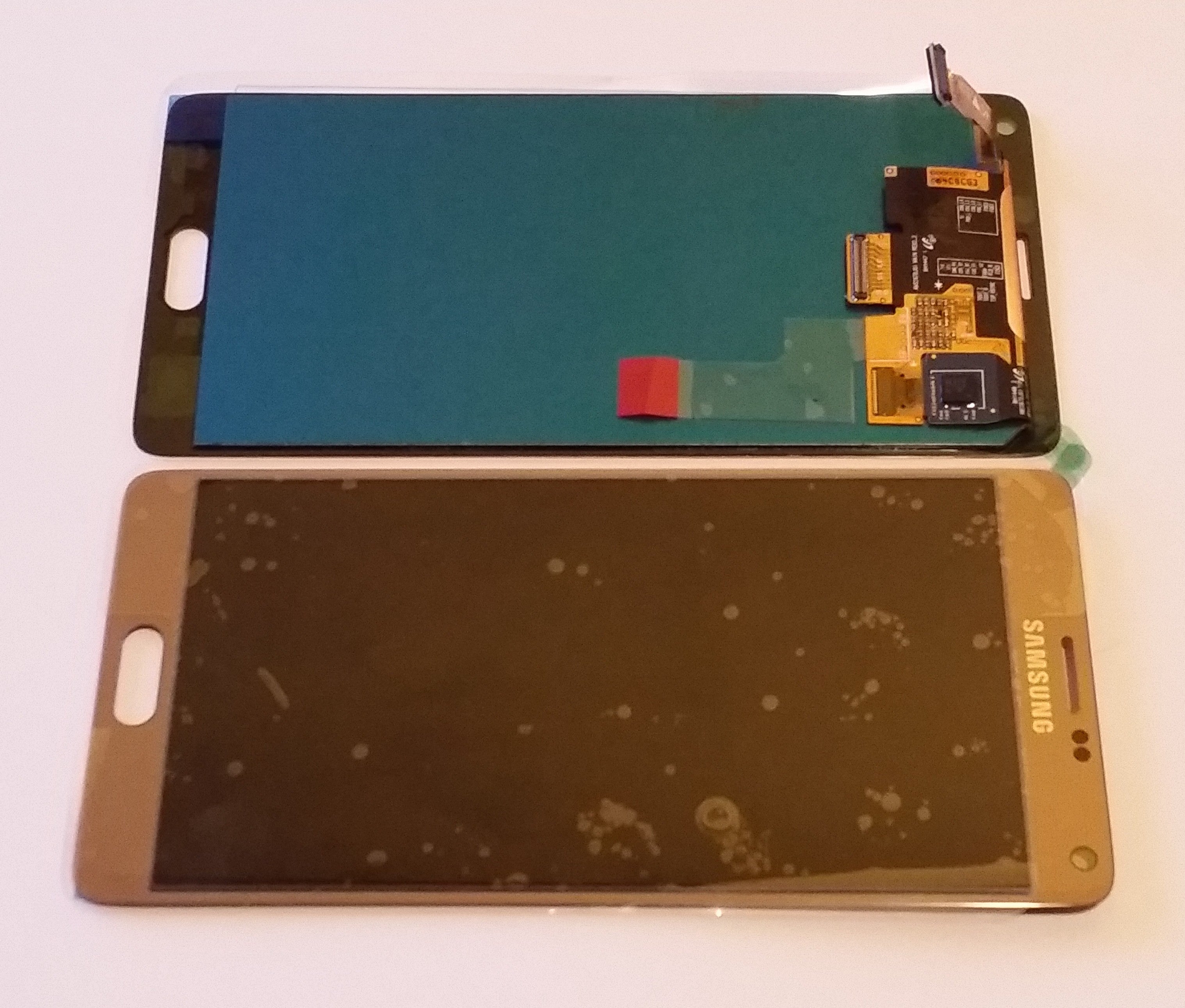 Samsung Galaxy Note 4 SM-N910F Lcd Touch Screen Display Complete Original Genuine Gold
