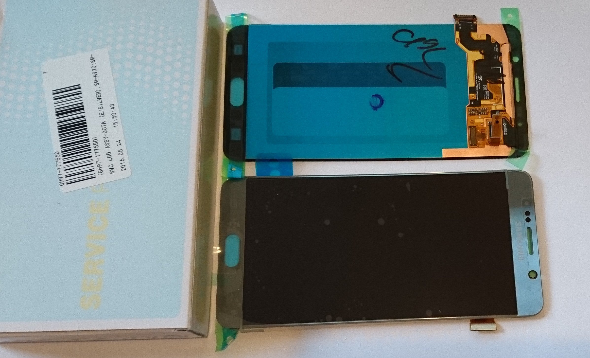 Samsung Galaxy Note 5 SM-N920C Lcd Touch Screen Display Complete Original Genuine Silver Replacement