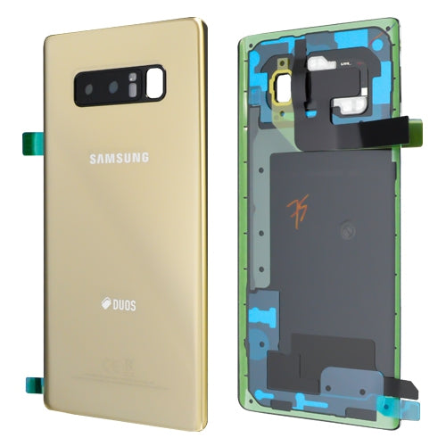 14 DAY Samsung Galaxy Note 8 N950F Duos Battery Cover Back Housing Fascia 100% Original Genuine Gold LIKE NEW