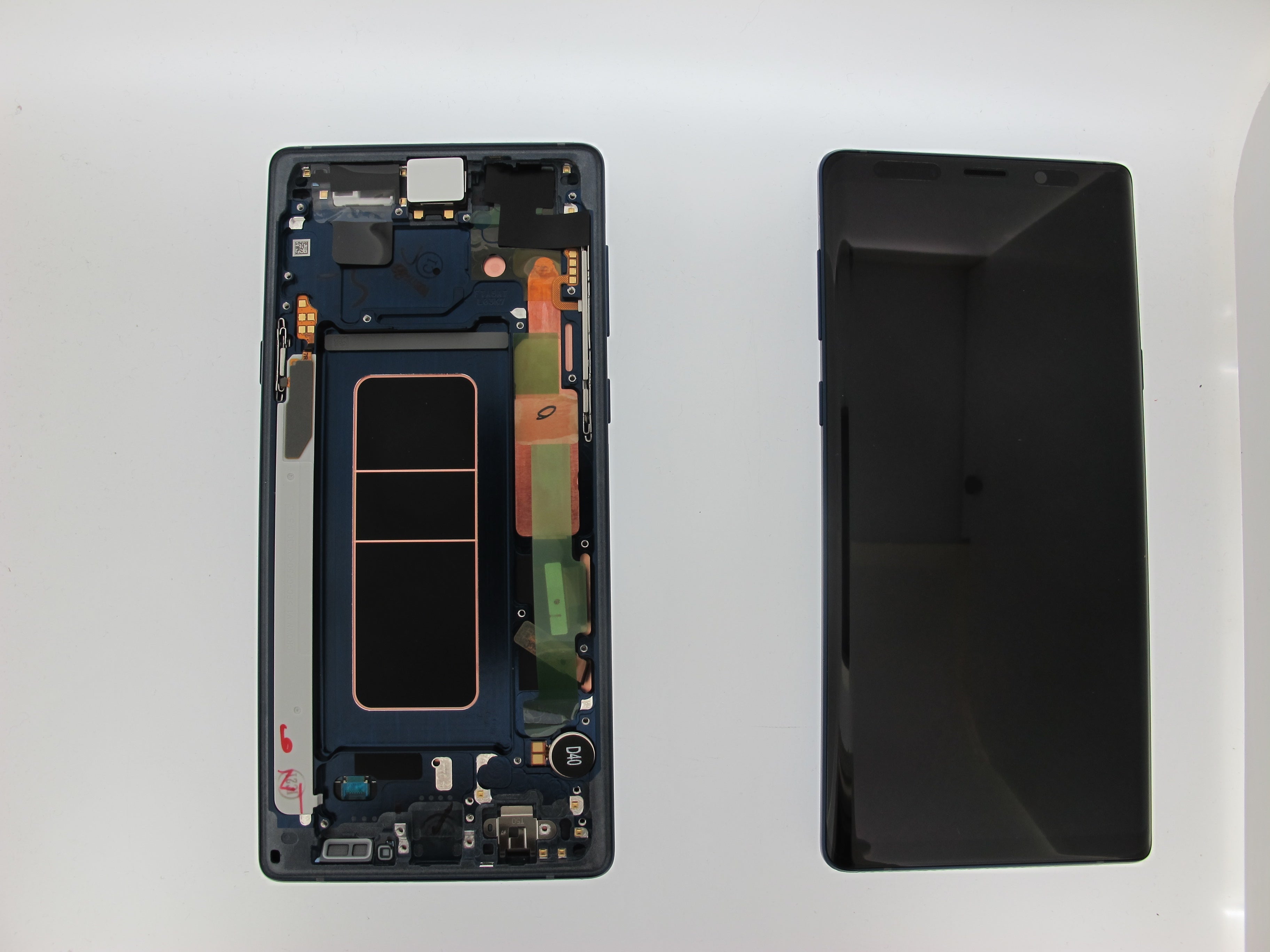 Samsung Galaxy Note 9 SM-N960F Lcd Touch Screen Display Complete Original Genuine Blue With Frame
