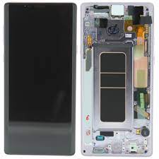 Samsung Galaxy Note 9 SM-N960F Lcd Touch Screen Display Complete Original Genuine White With Frame