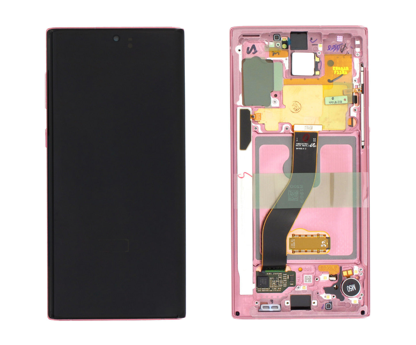 Samsung Galaxy Note 10 SM-N970F Lcd Touch Screen Display Complete Original Genuine Aura Pink With Frame