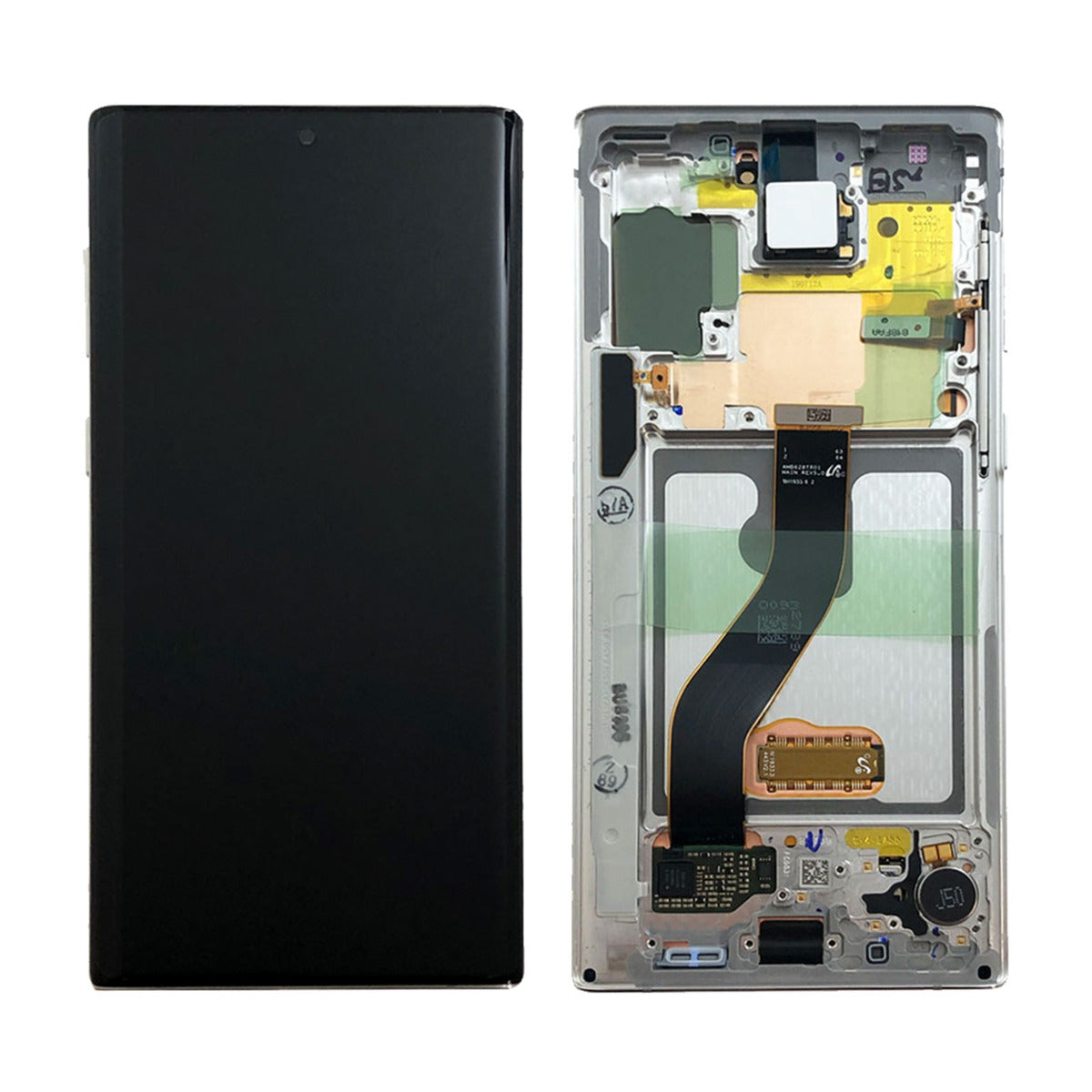 Samsung Galaxy Note 10 SM-N970F Lcd Touch Screen Display Complete Original Genuine Aura White With Frame