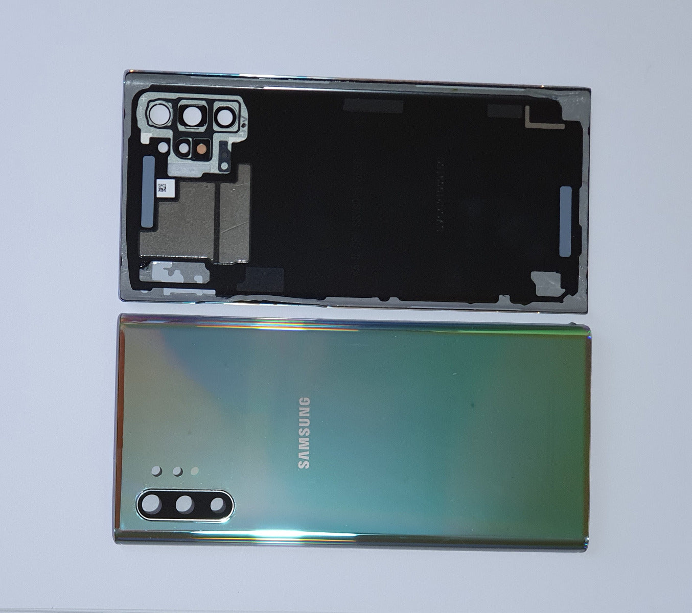 14 DAY Samsung Galaxy Note 10+ N975F Battery Cover Back Housing Fascia 100% Original Genuine From Samsung UK Aura Glow LIKE NEW