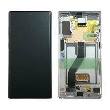 Samsung Galaxy Note 10+ SM-N975F Lcd Touch Screen Display Complete Original Genuine Aura White With Frame