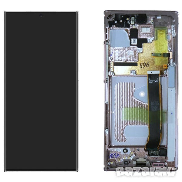 Samsung Galaxy Note 20 Ultra 5G SM-N986F Lcd Touch Screen Display Complete Original Genuine White With Frame