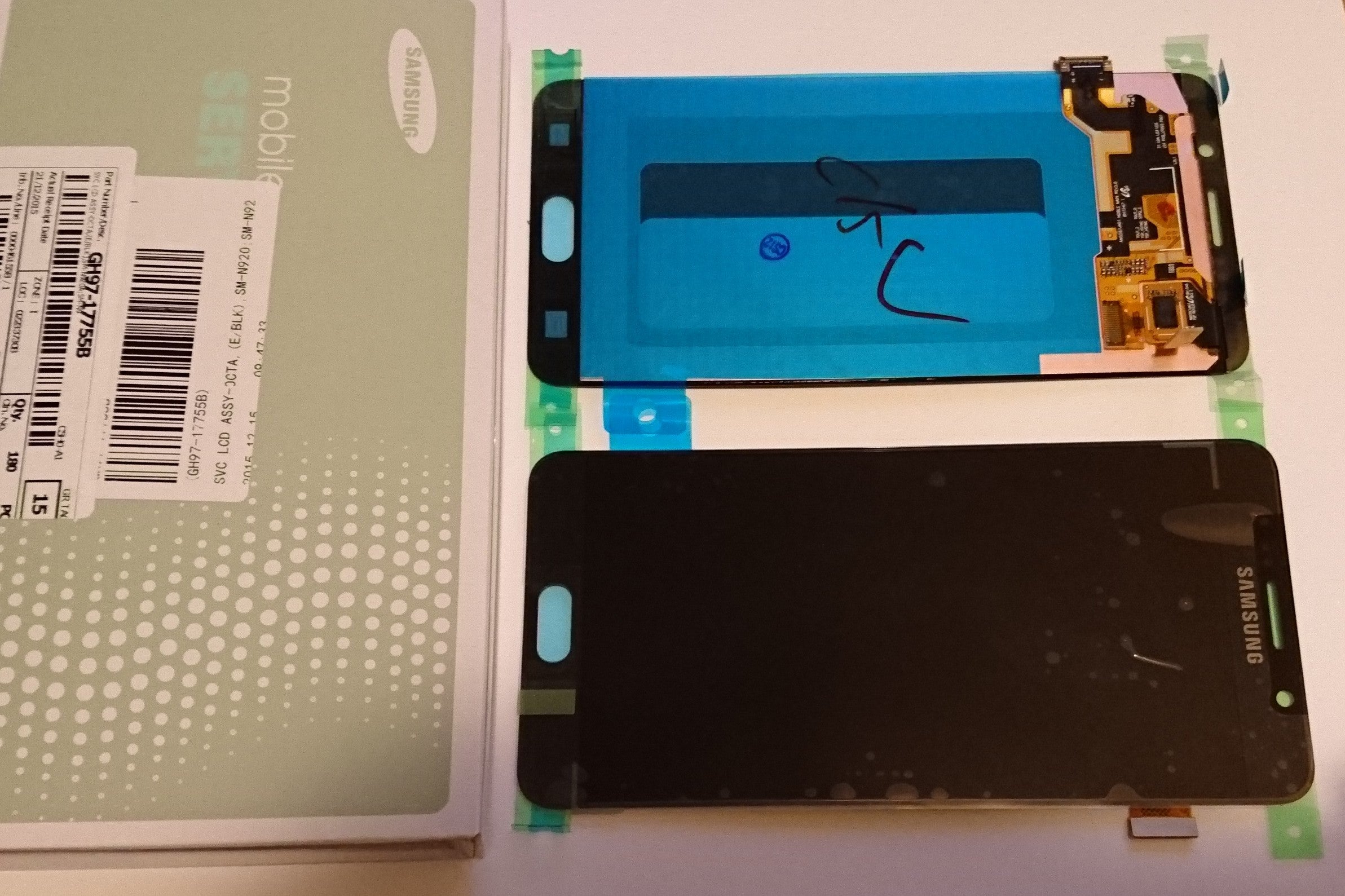 Samsung Galaxy Note 5 SM-N920F Lcd Touch Screen Display Complete Original Genuine Black Grey Blue Replacement