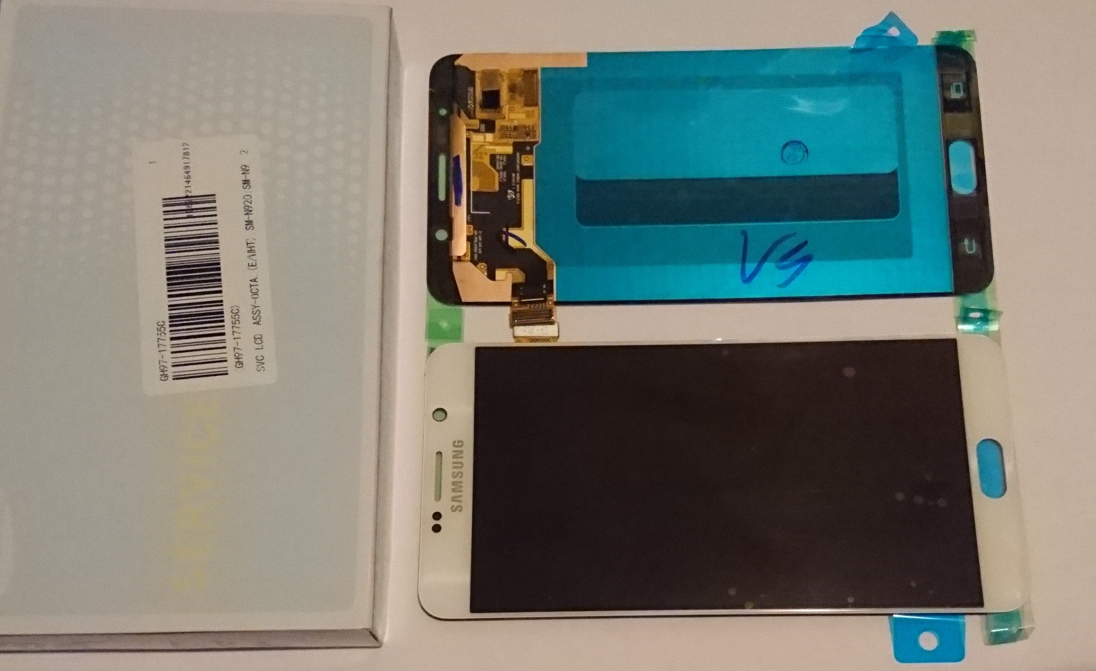 Samsung Galaxy Note 5 SM-N920F Lcd Touch Screen Display Complete Original Genuine White Replacement