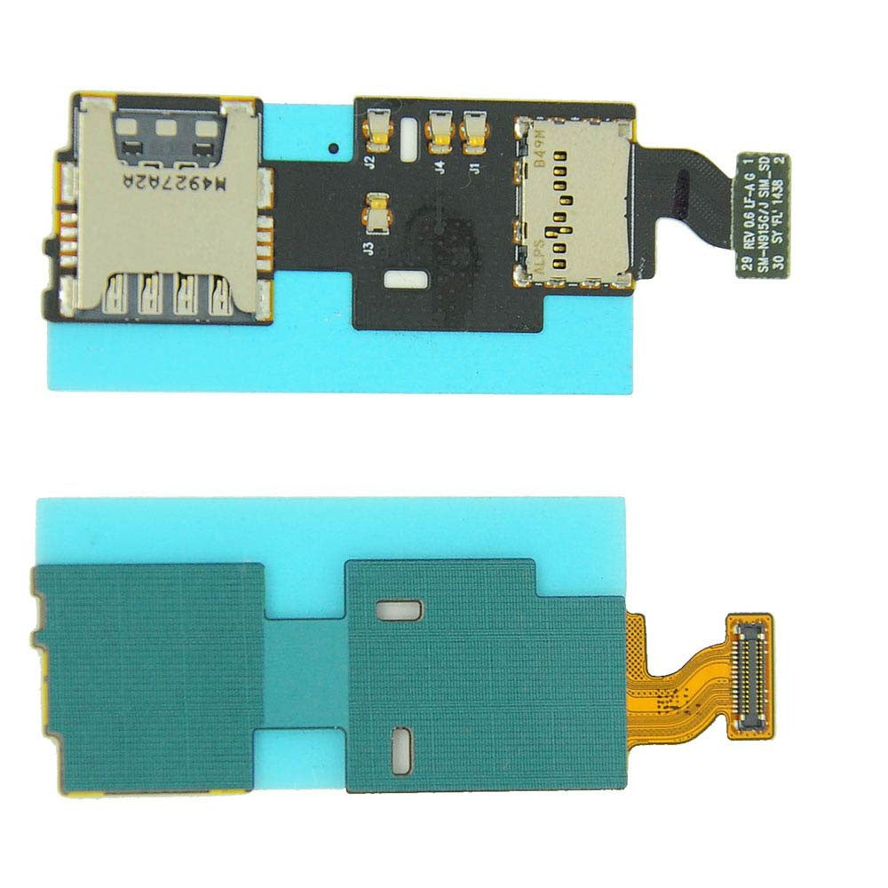Samsung Galaxy Note Edge SM-N915FY Sim Card Microsd Memory Card Flex Cable Flex Reader Original