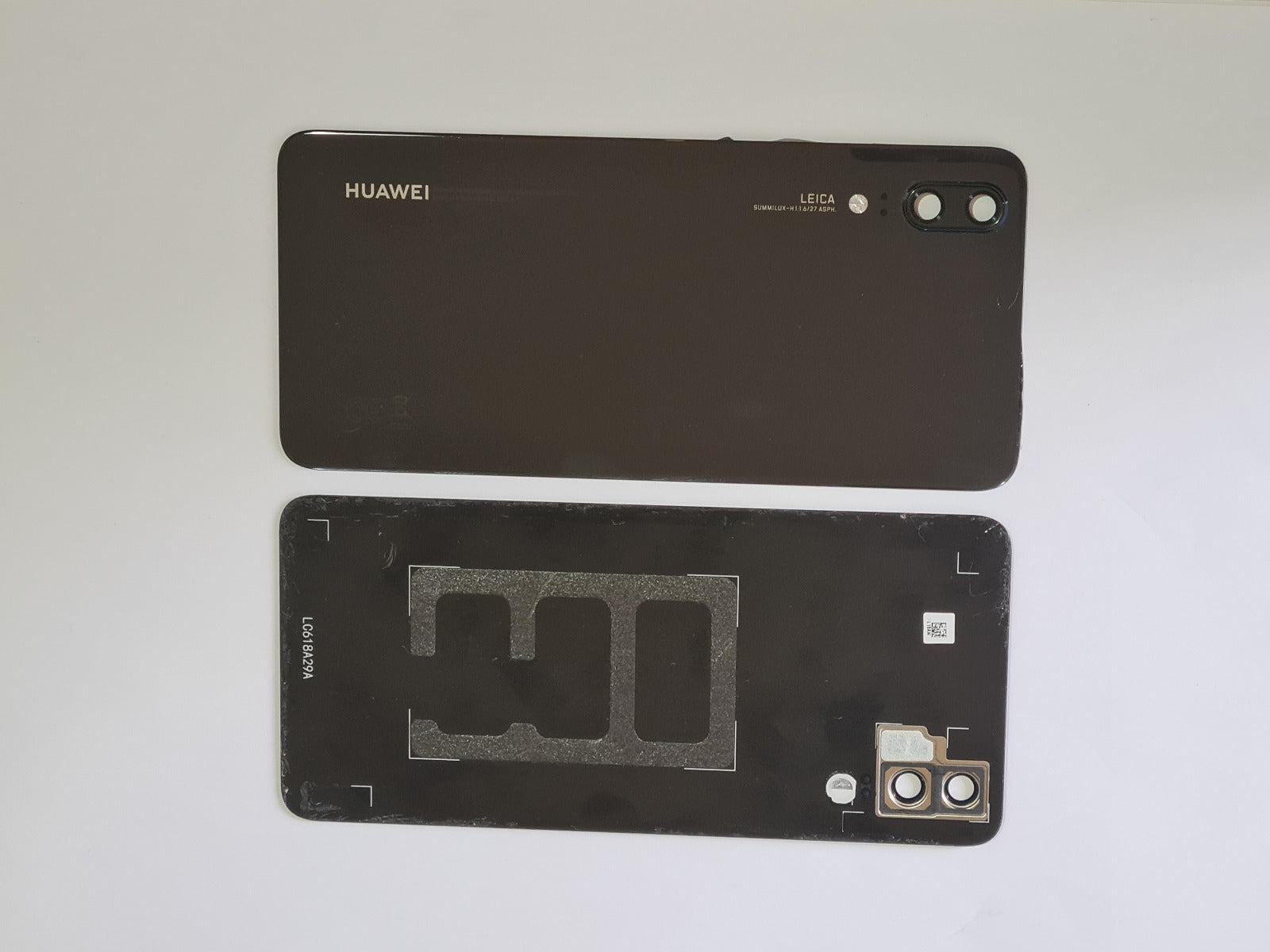 14 DAY Huawei P20 EML-L29 Back Rear Battery Cover Original Genuine Complete Replacement Black LIKE NEW