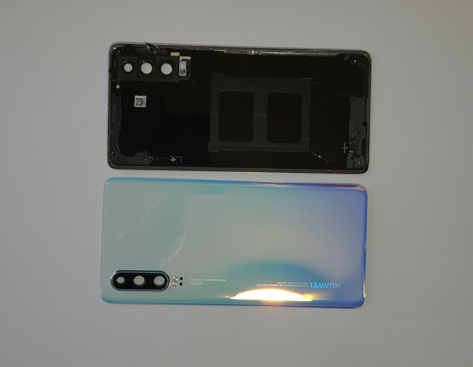 14 DAY Huawei P30 Back Rear Battery Cover Chassis Frame Housing Original Genuine Complete Replacement Breathing Crystal Like New