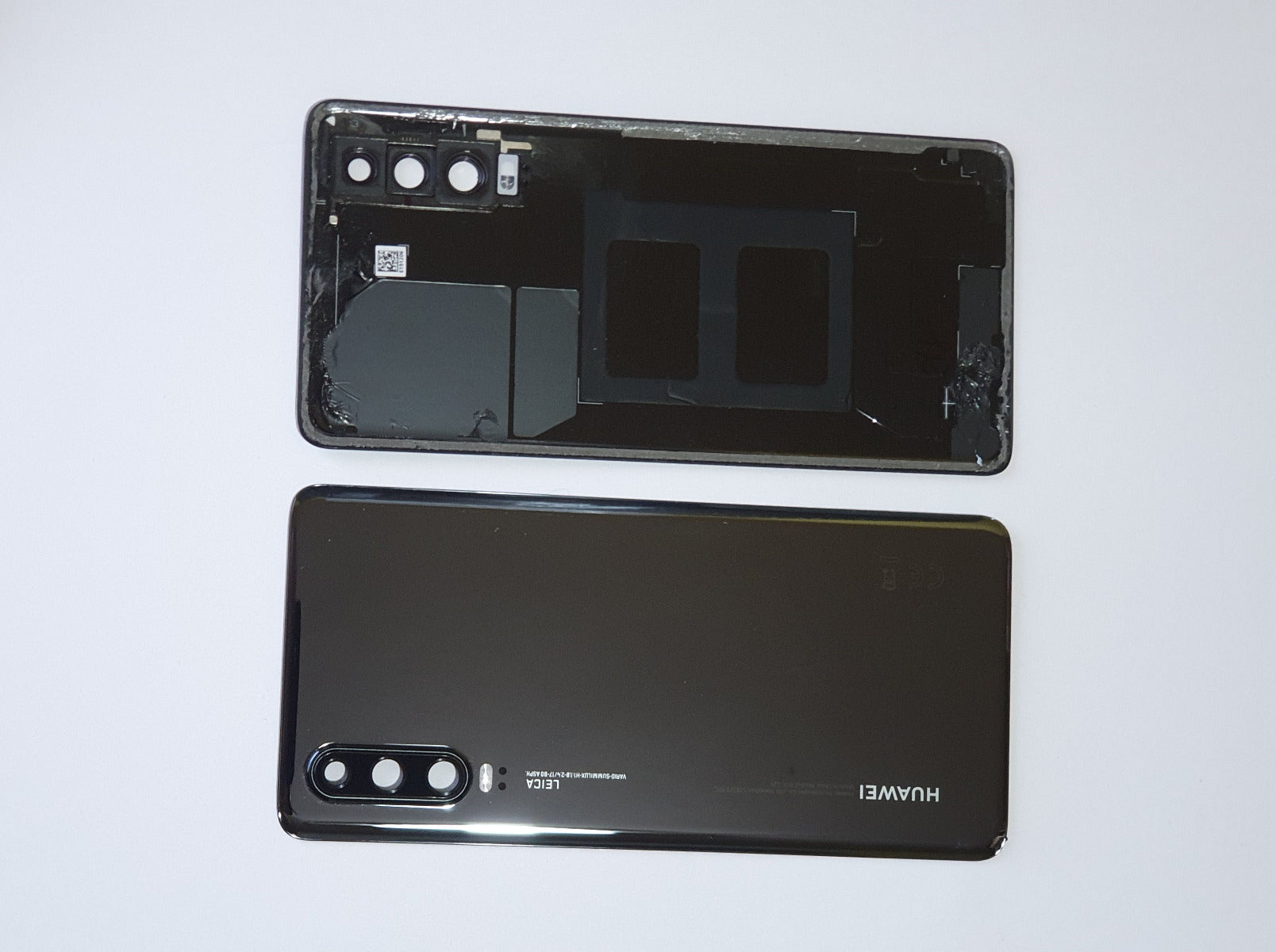 14 DAY Huawei P30 Back Rear Battery Cover Chassis Frame Housing Original Genuine Complete Replacement Black Like New