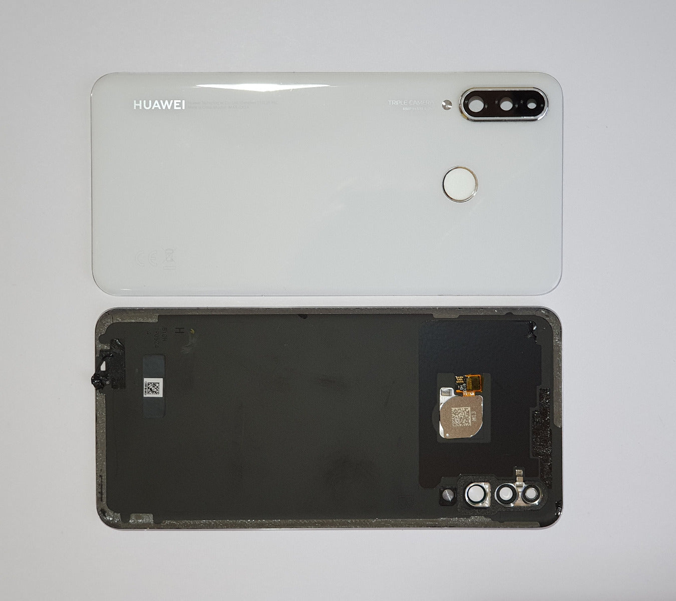 14 DAY Huawei P30 Lite Back Rear Battery Cover Chassis Housing Original Genuine Complete Replacement Pearl White LIKE NEW