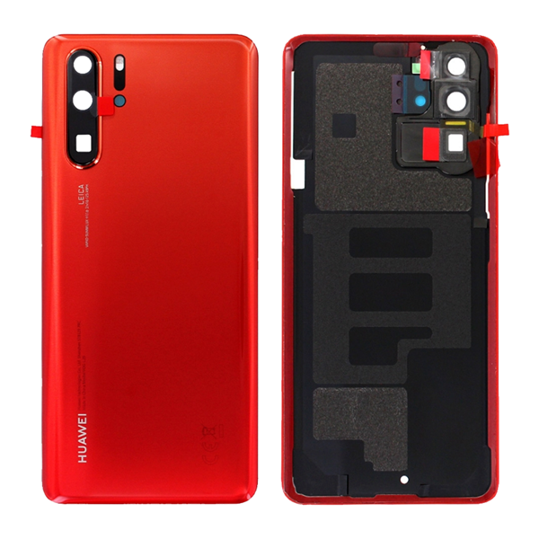 14 DAY Huawei P30 Pro Back Rear Battery Cover Housing Original Genuine Complete Replacement Amber Sunrise Red Like New