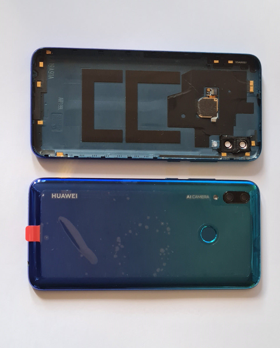 Huawei P Smart 2019 Back Rear Battery Cover Chassis Frame Housing Original Genuine Complete Replacement Sapphire Blue