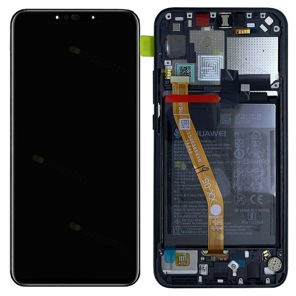 Huawei P Smart+ P Smart Plus Lcd Screen Display Digitizer Touch Original Genuine Complete Replacement Black With Battery + Frame