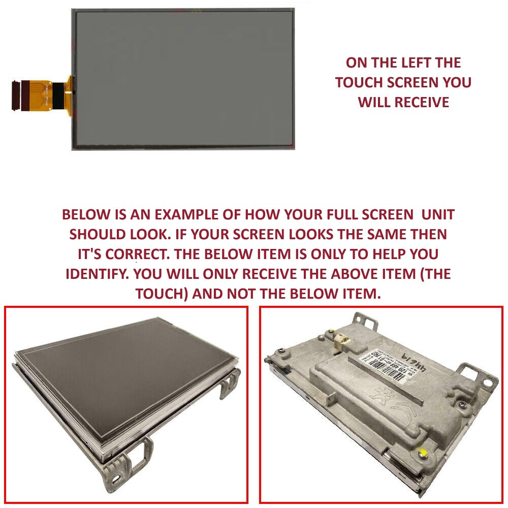 Citroen C4 2016 - 2019 Head Unit Sat Navigation Touch Screen Digitzer Display Media Unit Continental Replacement