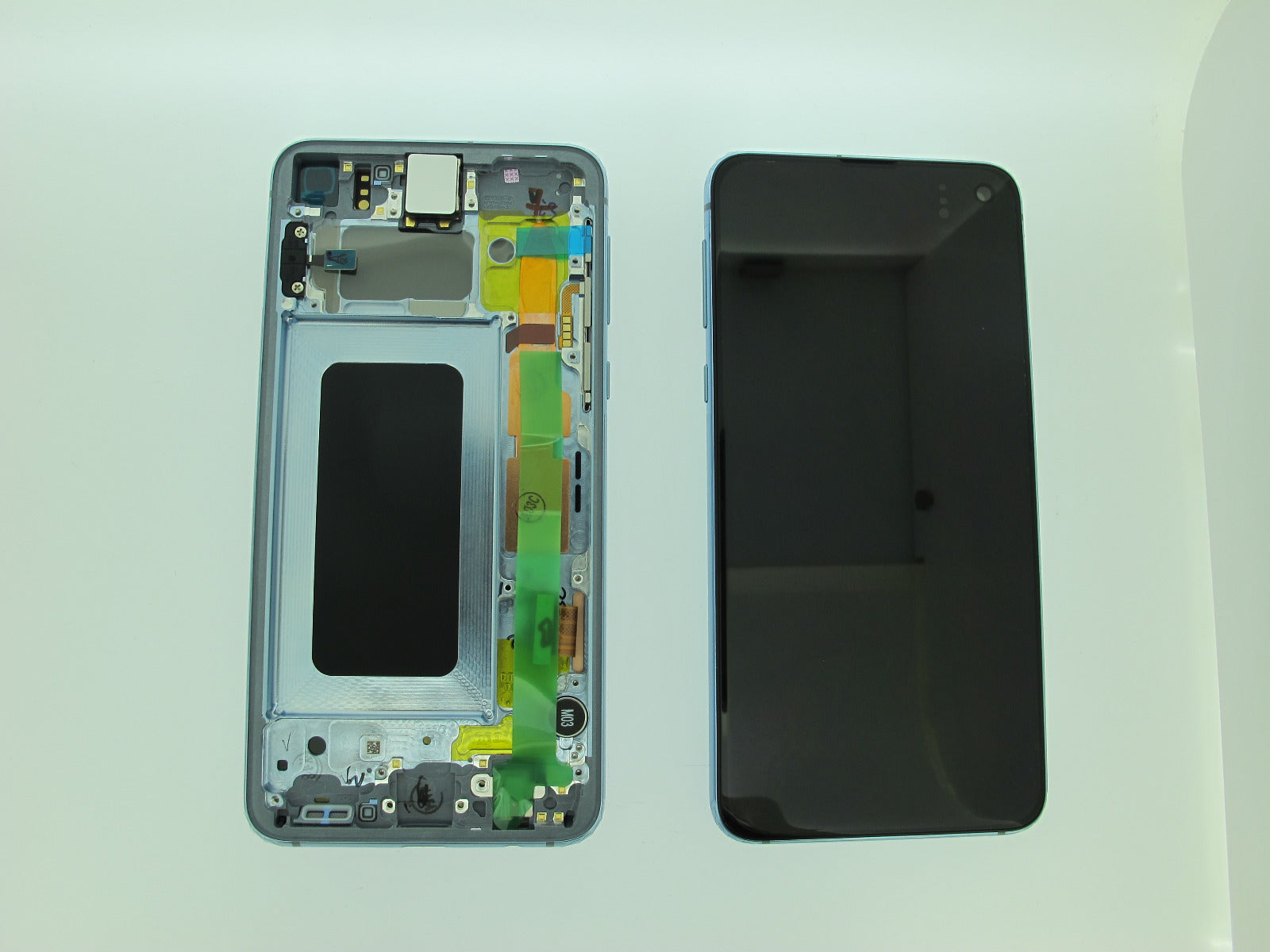 Samsung Galaxy S10E SM-G970F Lcd Touch Screen Display Complete Original Genuine Prism Blue With Frame