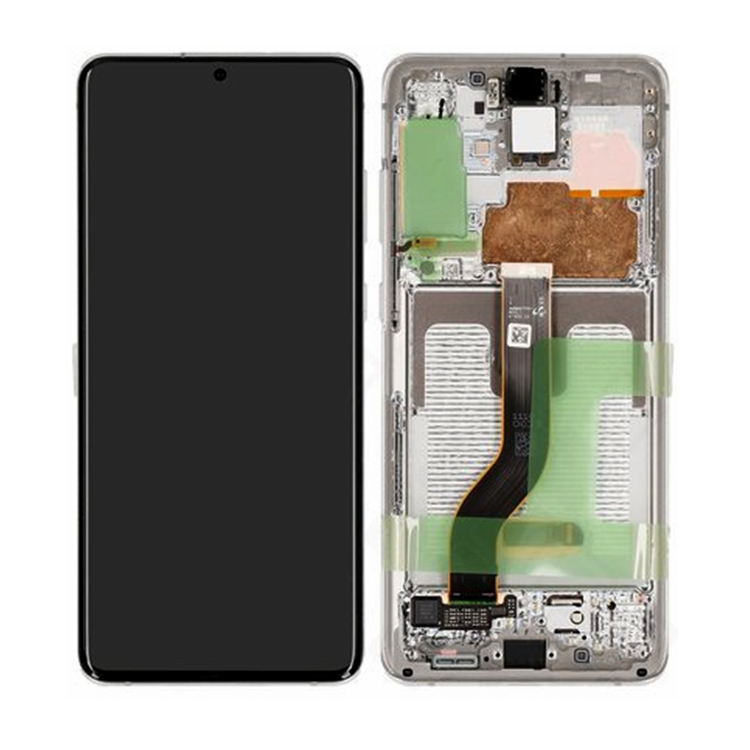 Samsung Galaxy S20+ S20 Plus G986 Lcd Touch Screen Display Complete Original Genuine White With Frame