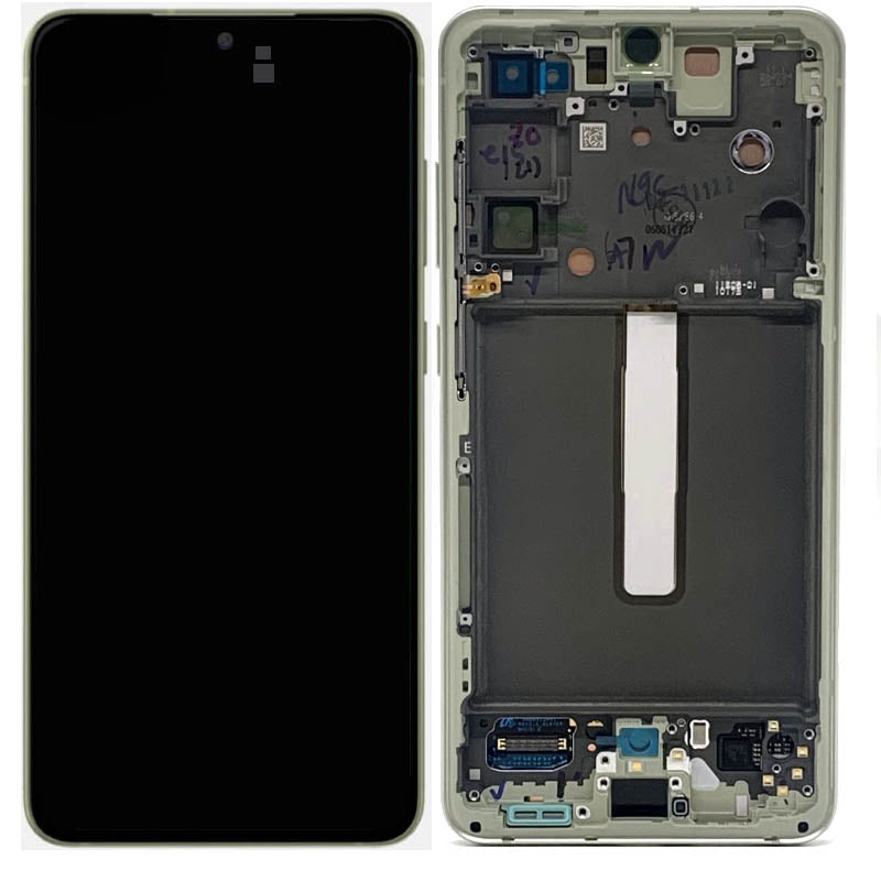 Samsung Galaxy S21 FE 5G G990 Lcd Touch Screen Display Complete Original Genuine Olive Green With Frame