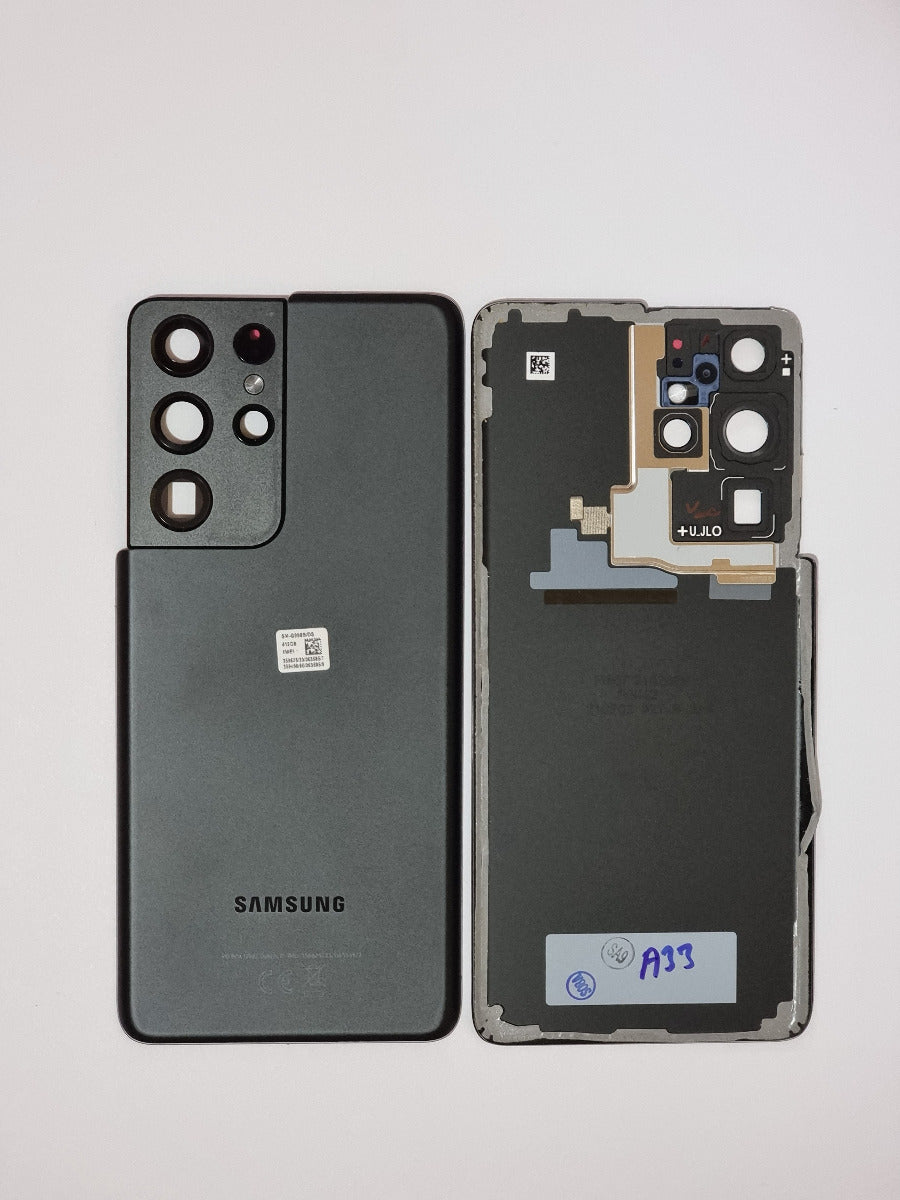 14 DAY LIKE NEW Samsung Galaxy S21 Ultra SM-G998F Battery Cover Back Housing Fascia 100% Original Genuine Phantom Black