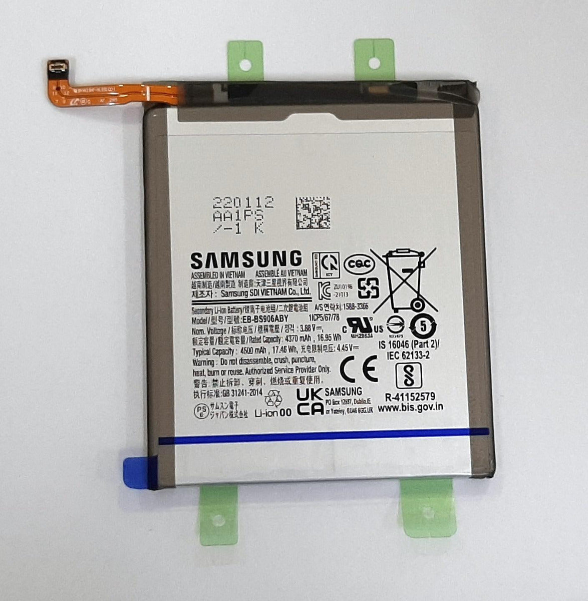 Samsung Galaxy S22+ S906 Battery 4500 mAh 100% Original Genuine Replacement Bought From Samsung UK Service