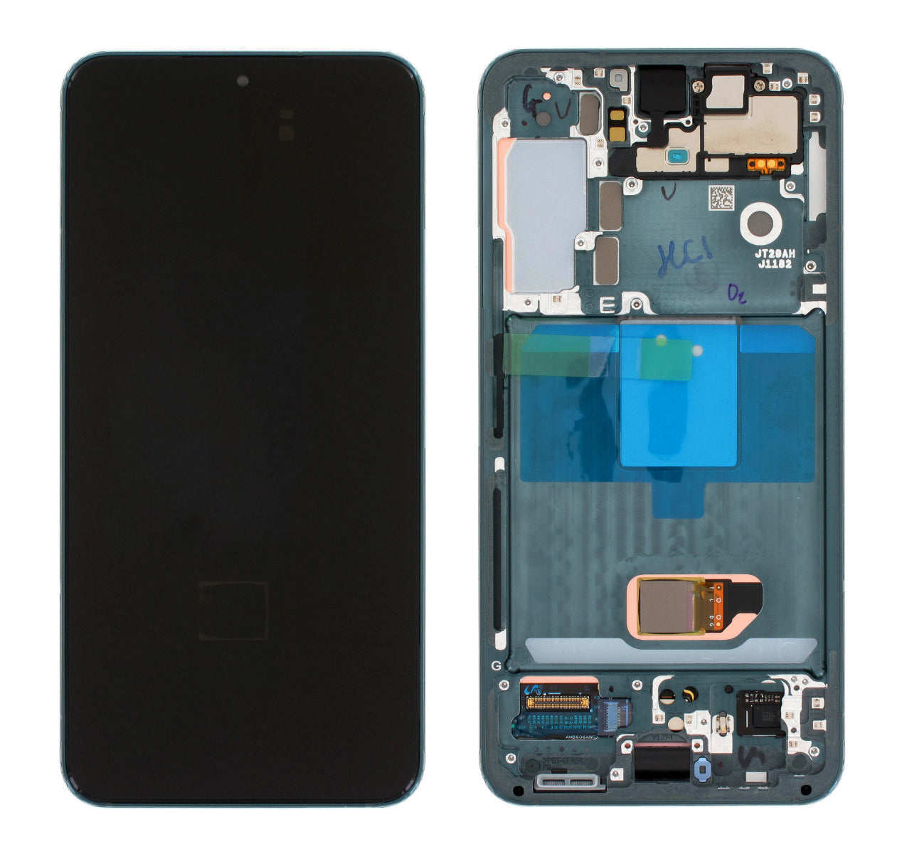 Samsung Galaxy S22 5G S901 Lcd Touch Screen Display Complete Original Genuine Green With Frame