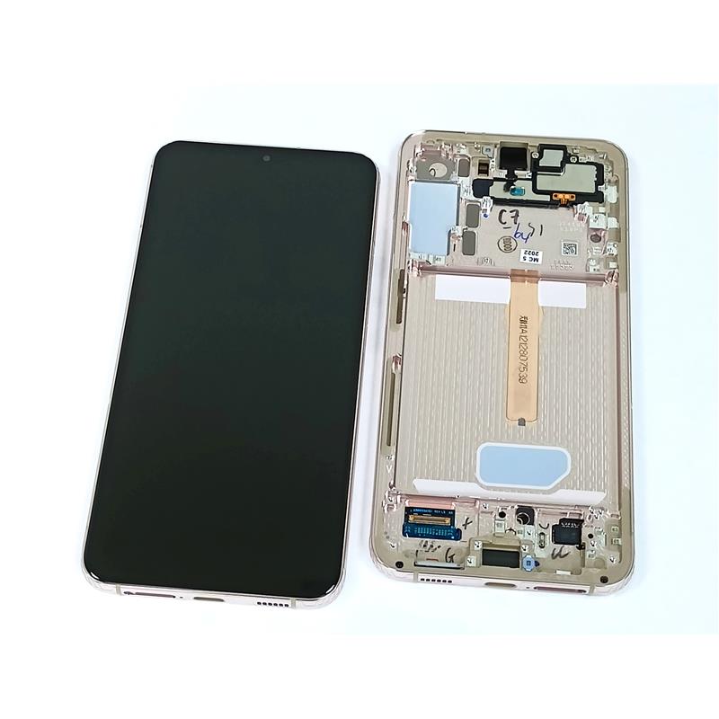 Samsung Galaxy S22+ 5G S906 Lcd Touch Screen Display Complete Original Genuine Violet With Frame