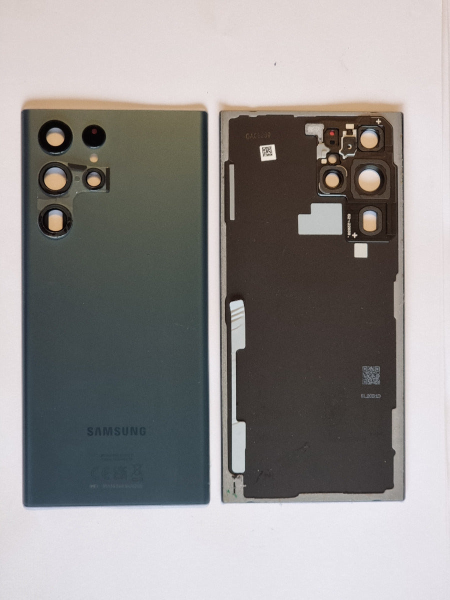 14 DAY Samsung Galaxy S22 Ultra SM-S908 Battery Cover Back Housing Fascia 100% Original Genuine Green LIKE NEW
