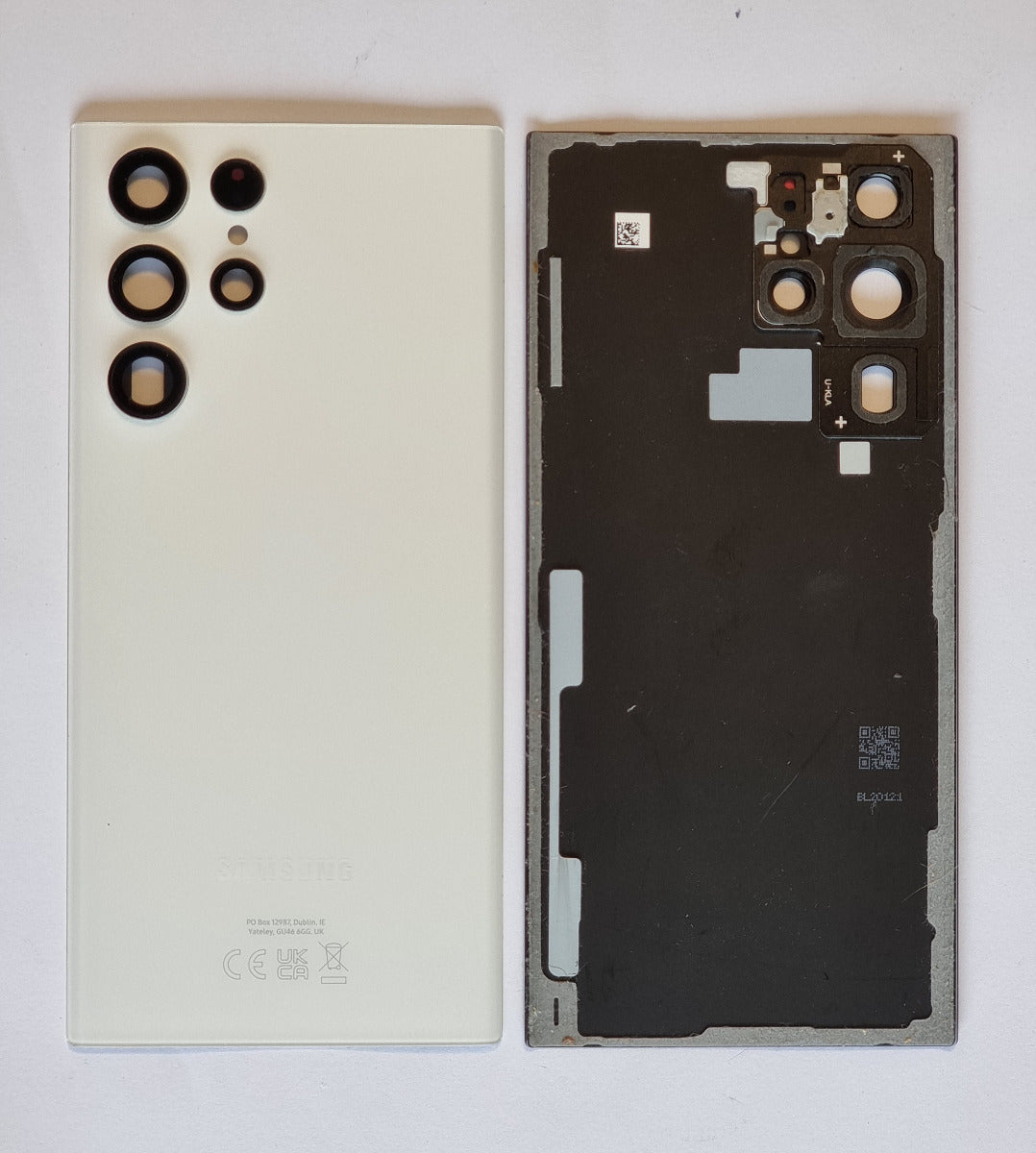 14 DAY Samsung Galaxy S22 Ultra SM-S908 Battery Cover Back Housing Fascia 100% Original Genuine UK Phantom White LIKE NEW